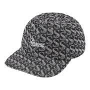 Monogram Denim 6-Panel Zwarte Hoed Supreme , Black , Unisex