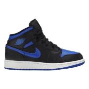 Limited Edition Air Jordan 1 Mid Royal Nike , Black , Dames