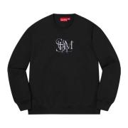 Beperkte Oplage Zwarte Crewneck Supreme , Black , Heren