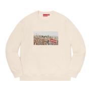 Limited Edition Aerial Crewneck Sweatshirt Supreme , Beige , Heren