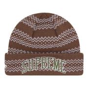 Limited Edition Split Beanie Bruin Supreme , Brown , Unisex