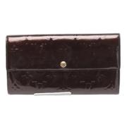 Pre-owned Leather wallets Louis Vuitton Vintage , Brown , Dames