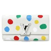 Pre-owned Leather wallets Louis Vuitton Vintage , White , Dames