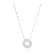 Livigno Ketting met Witte Zirkonia Sif Jakobs Jewellery , Gray , Dames