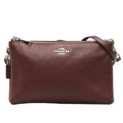 Pre-owned Leather shoulder-bags Coach Pre-owned , Red , Dames