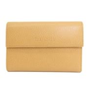 Pre-owned Leather wallets Gucci Vintage , Beige , Dames