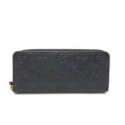 Pre-owned Leather wallets Louis Vuitton Vintage , Black , Dames