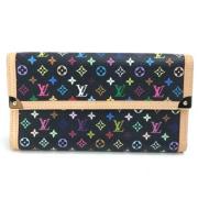 Pre-owned Leather wallets Louis Vuitton Vintage , Black , Dames