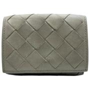 Pre-owned Leather wallets Bottega Veneta Vintage , Gray , Dames