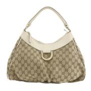 Pre-owned Canvas shoulder-bags Gucci Vintage , Brown , Dames