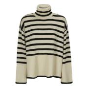 Gestreepte Turtleneck Sweater TotêMe , Multicolor , Dames