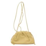 Pre-owned Leather shoulder-bags Bottega Veneta Vintage , Beige , Dames