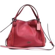 Pre-owned Leather shoulder-bags Coach Pre-owned , Pink , Dames