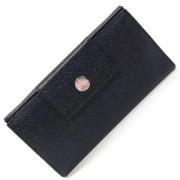 Pre-owned Leather wallets Bvlgari Vintage , Black , Dames