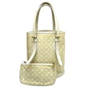 Pre-owned Canvas totes Louis Vuitton Vintage , Beige , Dames