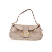 Pre-owned Leather fendi-bags Fendi Vintage , Beige , Dames