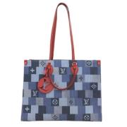 Pre-owned Fabric louis-vuitton-bags Louis Vuitton Vintage , Blue , Dam...