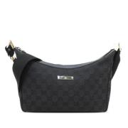 Pre-owned Canvas shoulder-bags Gucci Vintage , Black , Dames