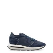 Blauwe Lage Top Sneakers Tropez Stijl Philippe Model , Blue , Heren