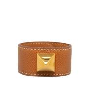 Pre-owned Leather hermes-jewelry Hermès Vintage , Brown , Dames