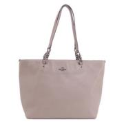 Pre-owned Leather totes Coach Pre-owned , Pink , Dames