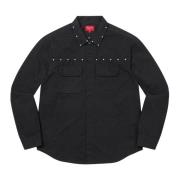 Studded Work Shirt Black Limited Edition Supreme , Black , Heren