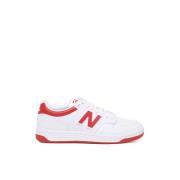 Witte Leren Unisex Sneakers New Balance , White , Heren