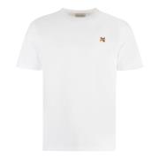 T-Shirts Maison Kitsuné , White , Heren