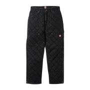 Quilted Double Knee Painter Pant Black Supreme , Black , Heren