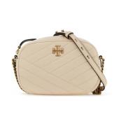 Chevron Small Kira Cameratas Tory Burch , Beige , Dames