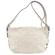 Pre-owned Leather shoulder-bags Coach Pre-owned , White , Dames