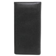 Pre-owned Leather wallets Bvlgari Vintage , Black , Dames