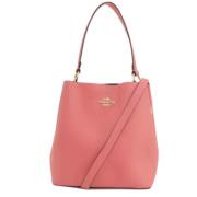 Pre-owned Leather handbags Coach Pre-owned , Pink , Dames