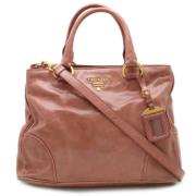 Pre-owned Leather prada-bags Prada Vintage , Brown , Dames