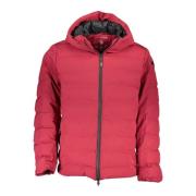 Roze Hoodie met Contrasterende Details U.s. Polo Assn. , Red , Heren