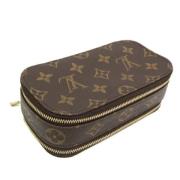 Pre-owned Canvas clutches Louis Vuitton Vintage , Brown , Dames