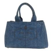 Pre-owned Denim totes Prada Vintage , Blue , Dames