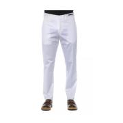 Witte katoenen broek voor heren PT Torino , White , Heren