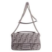 Pre-owned Cotton shoulder-bags Fendi Vintage , Gray , Dames