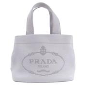 Pre-owned Leather handbags Prada Vintage , Blue , Dames