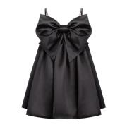 Zwarte Bow Front Flared Jurk Nina Ricci , Black , Dames