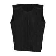 Geplooide top van Homme Plisse Issey Miyake , Black , Heren