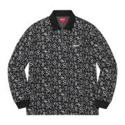 Valuta Jacquard Zip Polo Zwart Supreme , Black , Heren