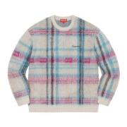 Geborstelde Ruit Sweater Beperkte Oplage Supreme , Multicolor , Heren