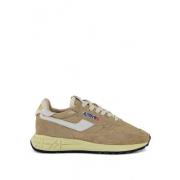 Vintage Stijl Dames Sneakers Autry , Beige , Dames