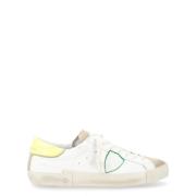 Fluorescerende gele leren sneaker Paris X Philippe Model , White , Her...