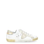 Vintage Sneaker in wit, goud, blauw Philippe Model , White , Dames