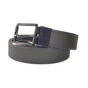 Zwarte Leren Riem Hugo Boss , Black , Heren