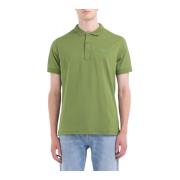 Heren Basic Logo Polo Shirt Replay , Green , Heren