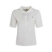 1985 REG Pique Polo Shirt Tommy Hilfiger , White , Dames